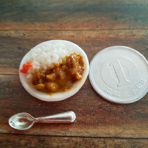 カレーライスのミニチュアフード その他インテリア雑貨 ひだまり 通販