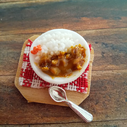 カレーライスのミニチュアフード その他インテリア雑貨 ひだまり 通販
