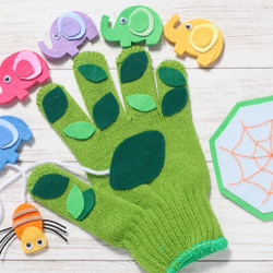 手袋シアター「ぞうさんとくものす」 4枚目の画像