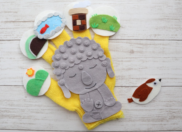 手袋シアター　「奈良の大仏さん」 4枚目の画像