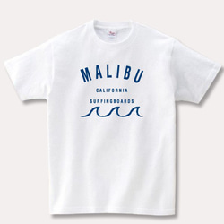 MALIBU 白Tシャツ（男女兼用） 1枚目の画像