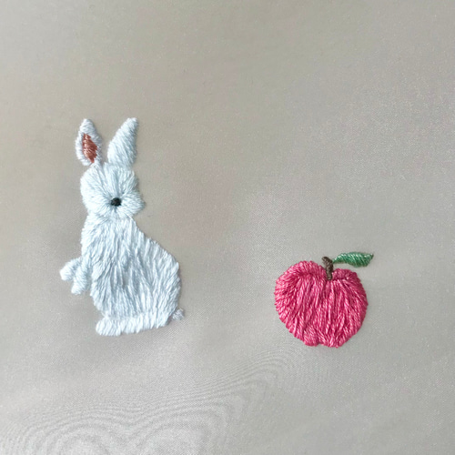 2401-38 ミニチュアトートサシェ 香り袋 2個組 ピンクチェック ♡刺繍 2401-38 ミニチュアトートサシェ 香り袋 2個組 ピンクチェック