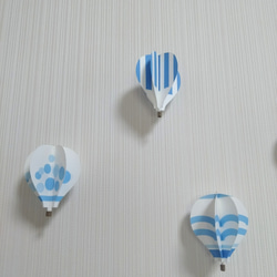 気球モビール　ブルー 2枚目の画像