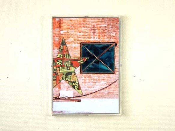 コラージュ　「エトアル・ヴォワイヤジャーズ」　077  ヴェニスのレンガの壁  A 1枚目の画像