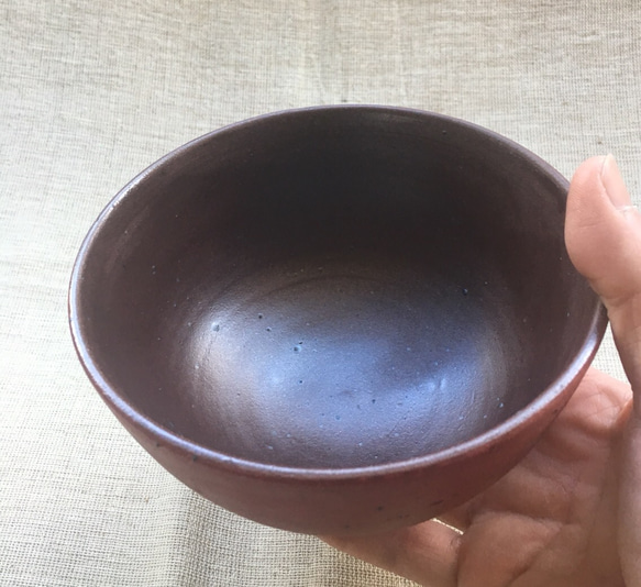 ご飯茶碗（赤 A） 2枚目の画像