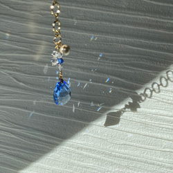 上質なクリスタルガラスがキラキラ 輝く サンキャッチャー バッグチャーム クリスマスプレゼントに✨️ 4枚目の画像