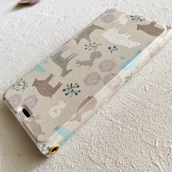 スマホケース手帳型【iPhone】森のともだち-natural 5枚目の画像