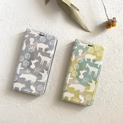 スマホケース手帳型【iPhone】森のともだち-natural 9枚目の画像