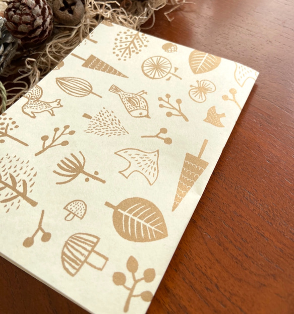 クリスマスカード/森のリース 6枚目の画像