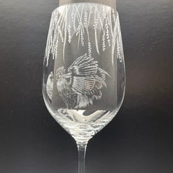 お好きな図柄で受注制作　日本酒が美味しい大吟醸用クリスタルグラス　 3枚目の画像