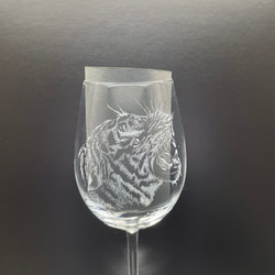 虎　ワイングラス 2枚目の画像