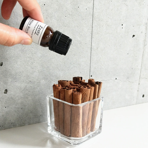 アロマセット【ブレンド精油（Zesty）とシナモンポプリのセット