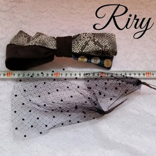 黒いベルベットレースのヘアアクセサリー リバーシブルベルベット フレキシフィットヘアバンド(ブラック