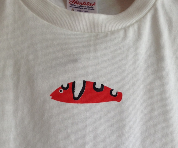 子供Tシャツ　つゆべらの幼魚 2枚目の画像