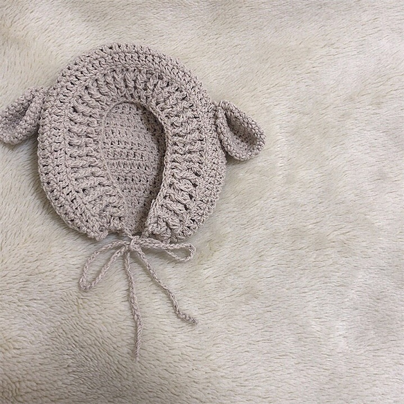 ひつじの耳ボンネット 帽子(ベビー・キッズ) gooo.made 通販