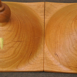 シンプルな木製お雛様 チェリー材 3枚目の画像