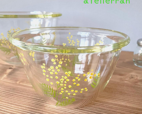 耐熱ガラスボウル（ミモザ）900ml お椀・ボウル・鉢 アトリエ蘭 通販