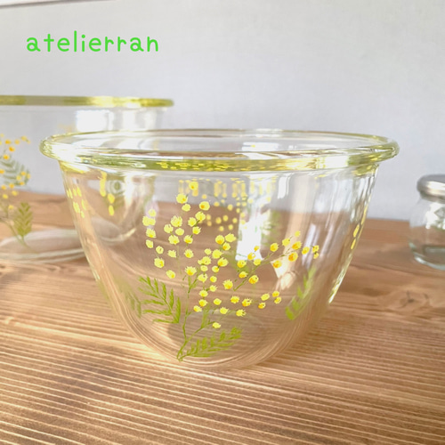 耐熱ガラスボウル（ミモザ）900ml お椀・ボウル・鉢 アトリエ蘭 通販