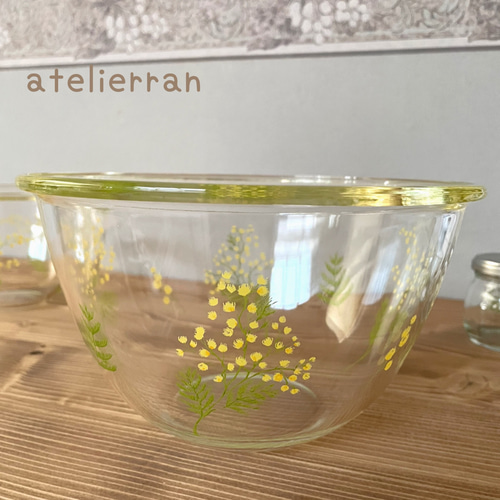 耐熱ガラスボウル（ミモザ）2200ml お椀・ボウル・鉢 アトリエ蘭 通販