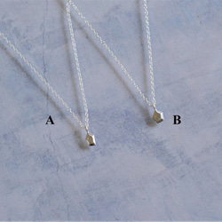 lítið fimmtungur necklace B 変形五角形　ネックレス　シルバー 8枚目の画像