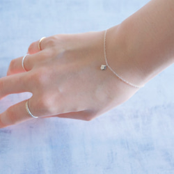 lítið fimmtungur bracelet：変形五角形　ブレスレット　シルバー　silver925 5枚目の画像