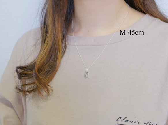 Tourmaline in quartz necklace：トルマリンインクオーツネックレスsilver925　シルバー 8枚目の画像