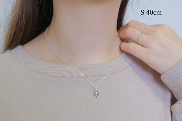 Tourmaline in quartz necklace：トルマリンインクオーツネックレスsilver925　シルバー 6枚目の画像