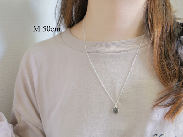 Tourmaline in quartz necklace：トルマリンインクオーツネックレスsilver925　シルバー 10枚目の画像