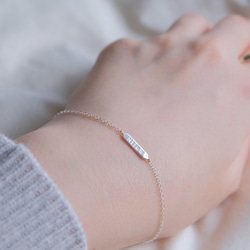hljóð bracelet：レタードブレスレット　シルバー　silver925 5枚目の画像