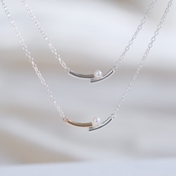 lítið perla necklace2：ベビーパールネックレス　silver925　シルバー 2枚目の画像