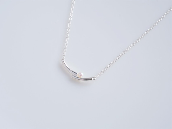 lítið perla necklace2：ベビーパールネックレス　silver925　シルバー 3枚目の画像