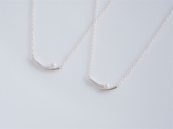 lítið perla necklace2：ベビーパールネックレス　silver925　シルバー 4枚目の画像