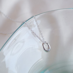 organic circle necklace：サークルネックレス　silver925　シルバー 1枚目の画像