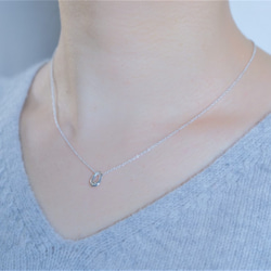 organic circle necklace：サークルネックレス　silver925　シルバー 7枚目の画像