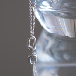 organic circle necklace：サークルネックレス　silver925　シルバー 5枚目の画像