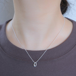 organic circle necklace：サークルネックレス　silver925　シルバー 8枚目の画像