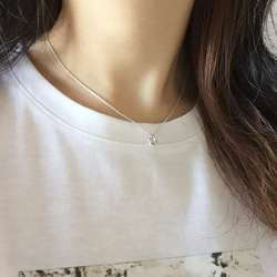 organic circle necklace：サークルネックレス　silver925　シルバー 10枚目の画像