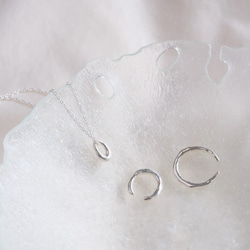 organic circle necklace：サークルネックレス　silver925　シルバー 9枚目の画像