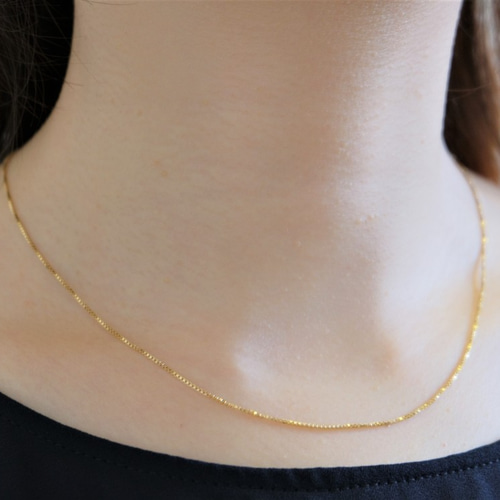 14K GOLD ベネチアン ネックレス TRIDEA JEWELRY ベネチアン ネックレス 18金 チェーンのみ k18