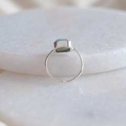 1点もの✶copper amazonite ring コッパーアマゾナイト シルバーリング silver925 5枚目の画像