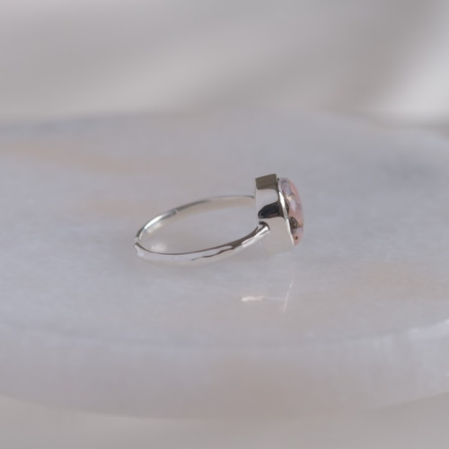 copper pink opal ring コッパーピンクオパール シルバーリング