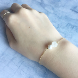 kandís bracelet：シェルパール×シュガーボール　ブレスレット 7枚目の画像