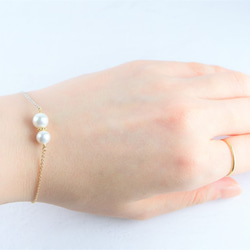 Tvíburar bracelet：シェルパール双子　ブレスレット 3枚目の画像