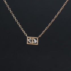 K10YG✶Sýnishorn necklace：ハーキマーダイヤモンド標本ネックレス　K10イエローゴールド YG 5枚目の画像