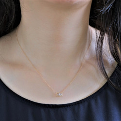 K10YG✶Sýnishorn necklace：ハーキマーダイヤモンド標本ネックレス　K10イエローゴールド YG 8枚目の画像