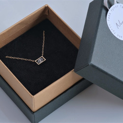 K10YG✶Sýnishorn necklace：ハーキマーダイヤモンド標本ネックレス　K10イエローゴールド YG 9枚目の画像