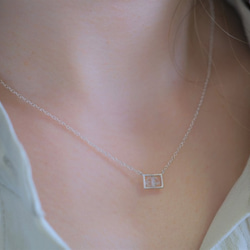 Sýnishorn necklace：ハーキマーダイヤモンド標本ネックレス　シルバー　SV925 6枚目の画像