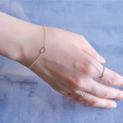 silver925✶fimmtungur bracelet：変形五角形　透かしブレスレット　シルバー 2枚目の画像