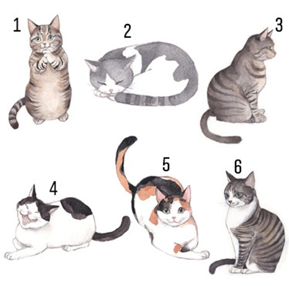 猫のブローチ　6匹から選べます　 2枚目の画像