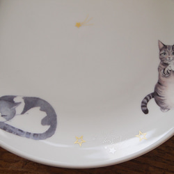 　猫のお皿　特大サイズ　24ｃｍ　お好きなねこを選べます 4枚目の画像